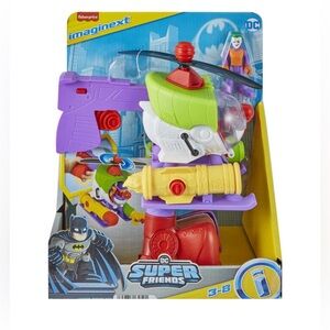 Imaginext DC Super Friends The Joker Robo Copter Toy Robot Figure & Helicopter